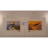 2 Nicolas Trudgian Limited Edition prints comprising of “Mynarski’s Lancaster” 58/800 and “Combat