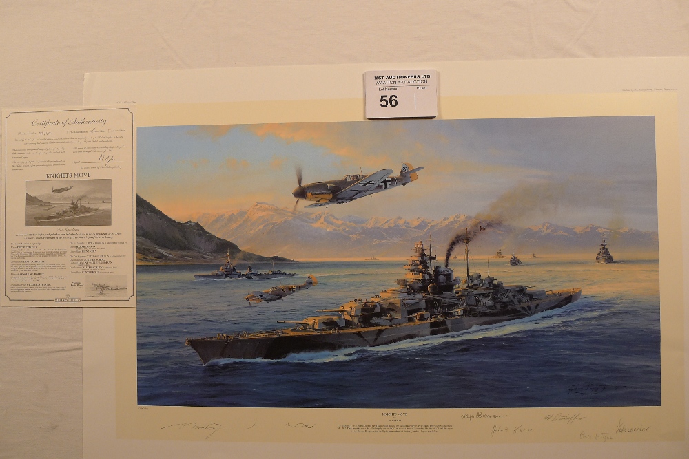 Robert Taylor “Knights Move” The Tirpitz Edition print 184/400 with certificate