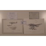 2 Nicolas Trudgian Limited Edition black / white pencil prints comprising of “Bodenplatte