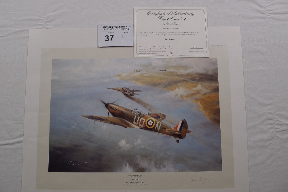 Robert Taylor “First Combat” Limited Edition print 902/990 with certificate