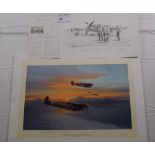Robert Taylor “Eagle Force” The Eagle Edition print 50/350 with certificate and “Eagle Squadron”
