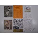 a qty of cricket related autographs and memorabilia incl. Geoffrey Boycotts signature, various