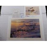 Robert Taylor “Valor in the Pacific” limited edition print 605/1250 with certificate and “Fortress