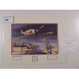 Nicolas Trudgian “Winter Combat” Limited Edition print 129/250 with certificate. Supplied mounted