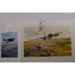 Robert Taylor “Rangers on the Rampage” limited edition print 233/400 RAF with certificate and “