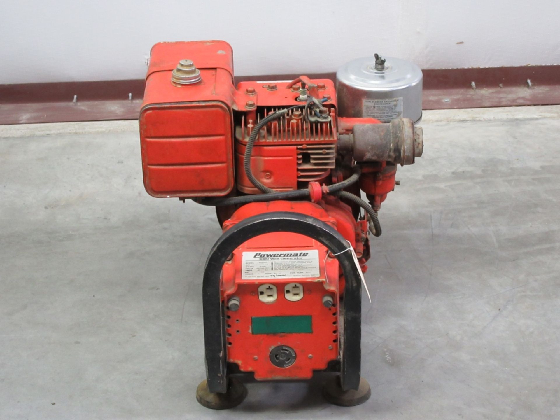 Powermate 3000 Watt Generator 7 hp Briggs & Stratton - mdl 433003 ACHD Surplus - Image 8 of 10