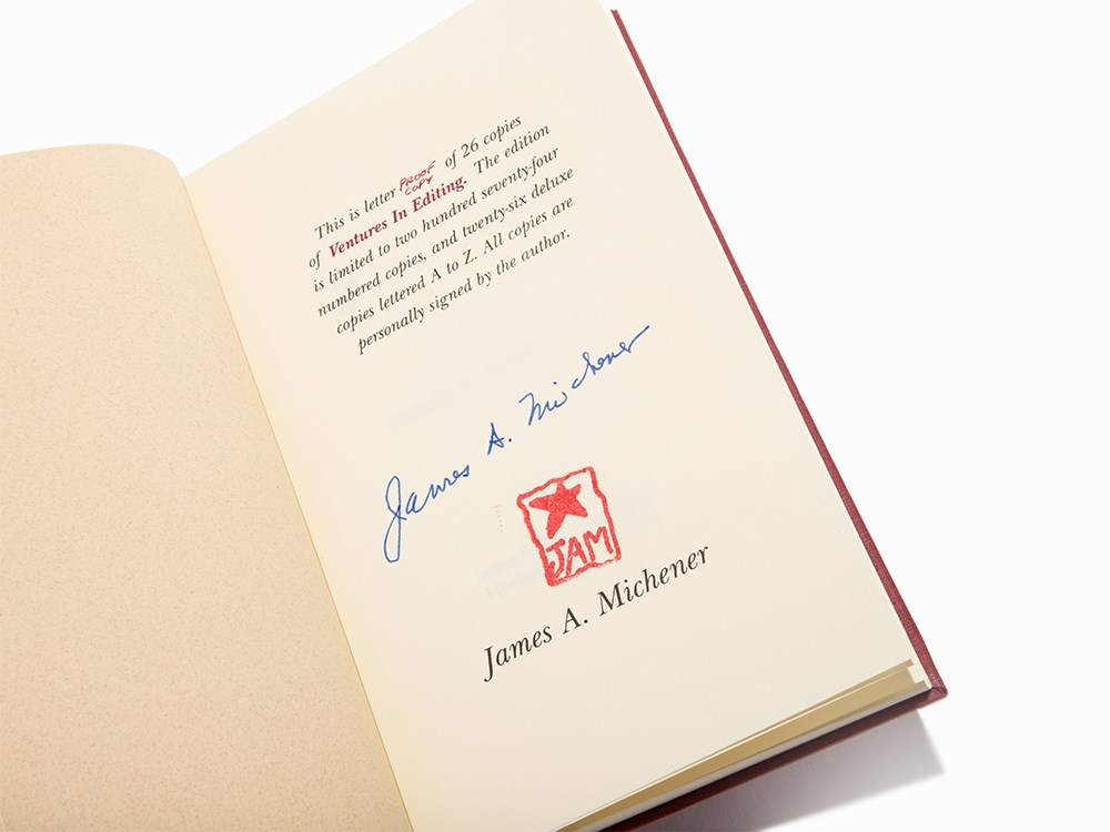 James A. Michener, Publisher’s Archive and Manuscript, 1995James A. Michener (1907-1997) – - Image 14 of 15