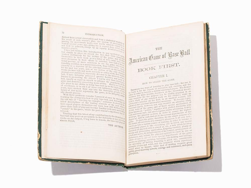 Henry Chadwick, “The Game of Base Ball”, NY, 1868, First Ed Henry Chadwick (1824-1908) – English- - Image 7 of 9