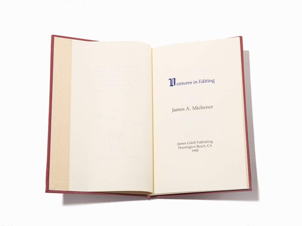 James A. Michener, Publisher’s Archive and Manuscript, 1995James A. Michener (1907-1997) – - Image 10 of 15