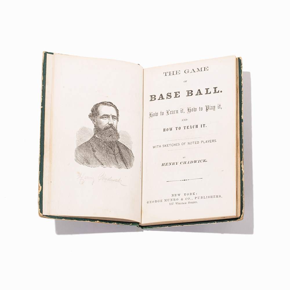 Henry Chadwick, “The Game of Base Ball”, NY, 1868, First Ed Henry Chadwick (1824-1908) – English- - Image 9 of 9