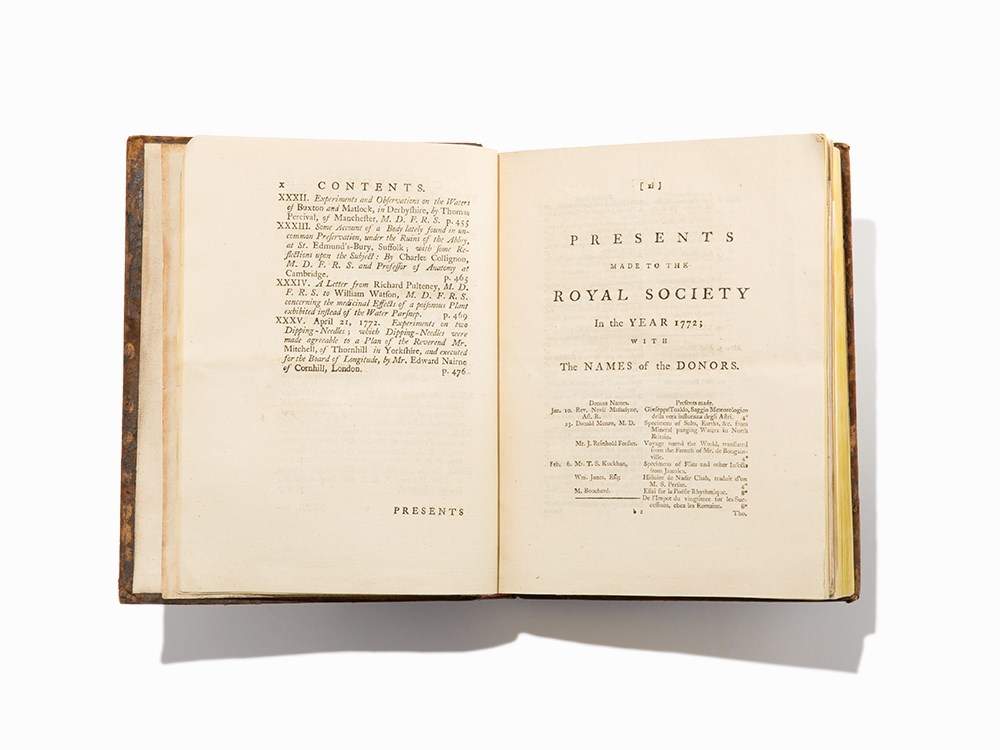 J. Priestley, “Observations on different kinds of air”, 1772 Joseph Priestley (1733-1804) – - Image 9 of 11