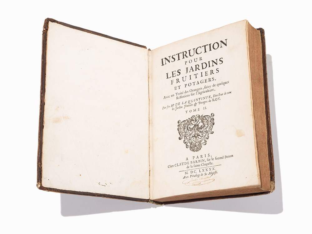 La Quintinie, “Instruction Pour Les Jardins,” 1690, First EdJean-Baptiste de La Quintinie (1626- - Image 7 of 12