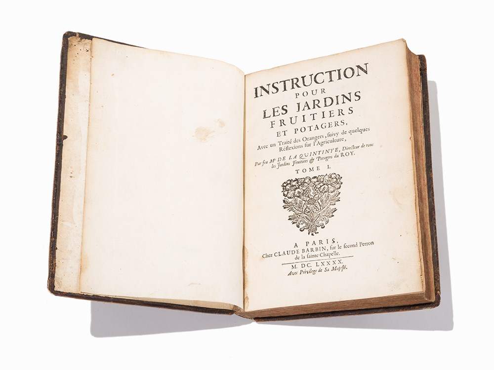 La Quintinie, “Instruction Pour Les Jardins,” 1690, First EdJean-Baptiste de La Quintinie (1626- - Image 9 of 12