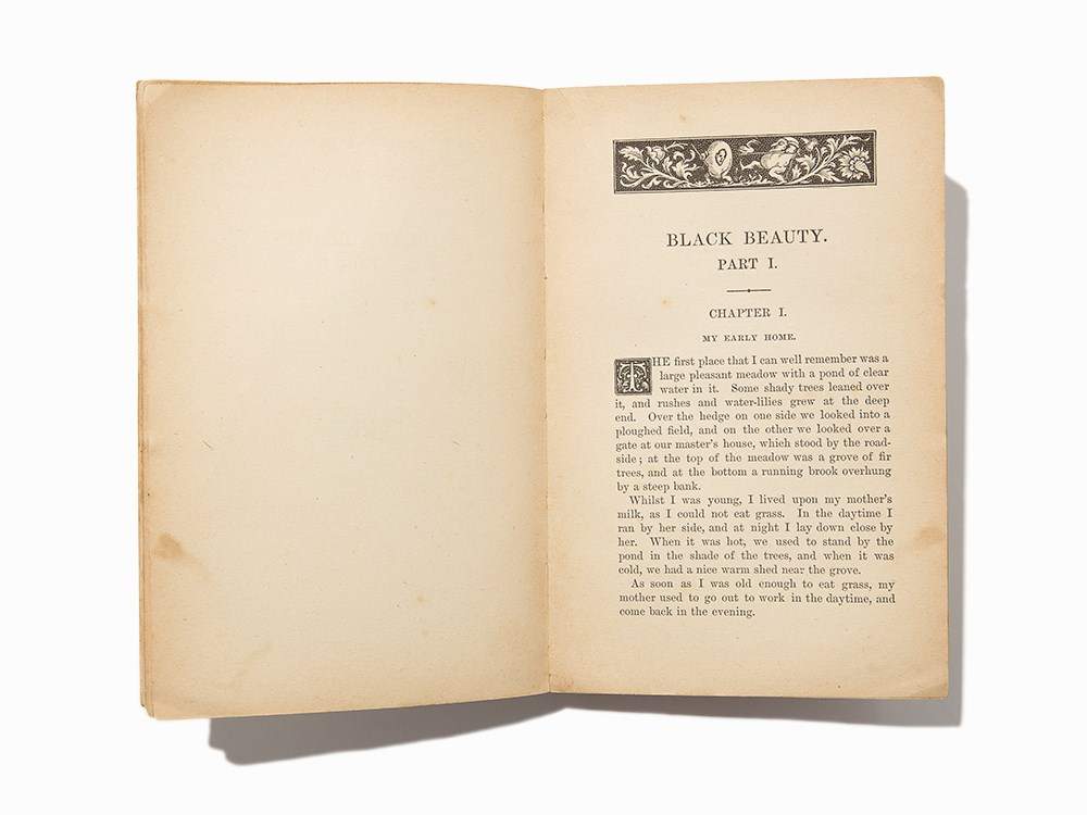 Anna Sewell, “Black Beauty,” 1890, First Ed Anna Sewell (1820-1878) – English novelist “Black - Image 8 of 11