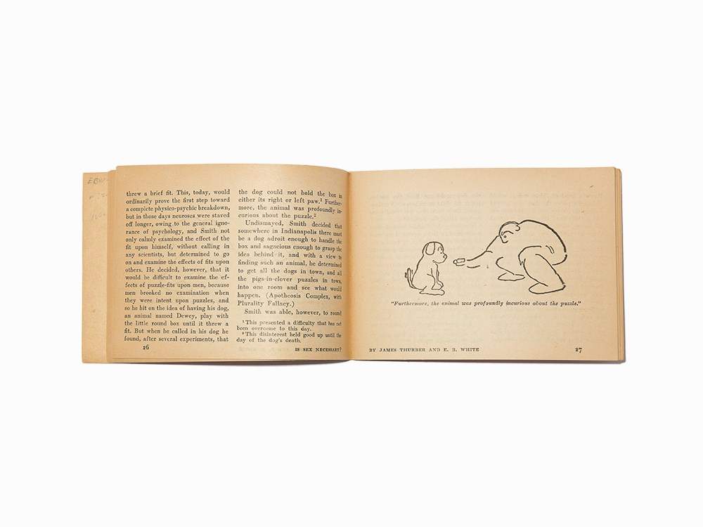 E.B. White & James Thurber, “Is Sex Necessary,” 1944, Signed E. B. White (1899-1985) – American - Image 6 of 7