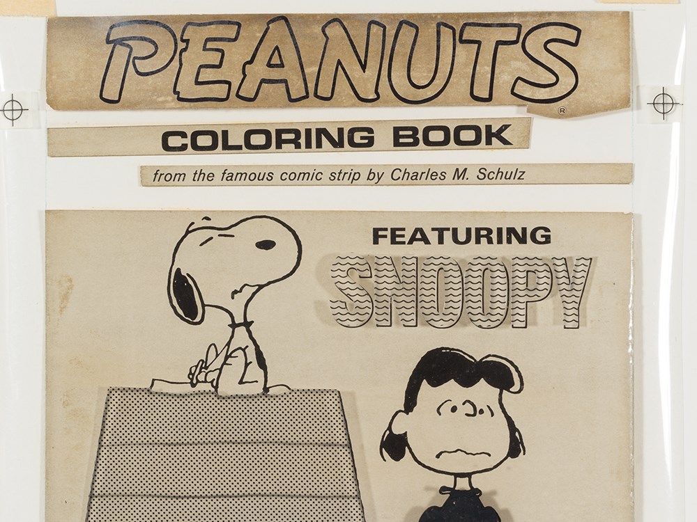 Charles Schulz, Peanuts Color Book Concept Layout, 1971Hand Inked Cel in FrameUSA, 1971Charles - Image 2 of 5