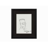 Matt Groening, Bart Simpson, Work on Paper, 2011Work on Paper in FrameUSA, 2011Matt Groening (b.