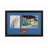 Warner Bros, Bugs Bunny, Animation Cel & Drawing on Paper, 2004 Hand Painted Animation Cel & Drawing