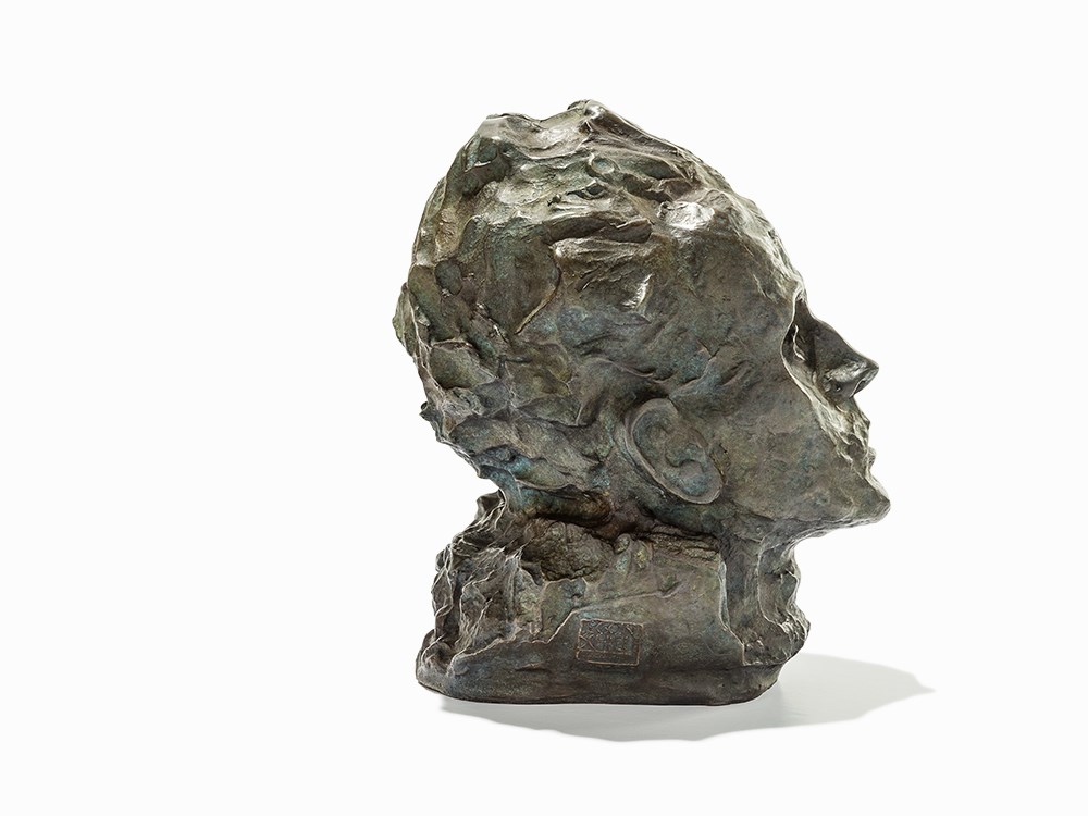 Egon Schiele (after), Bronze, Self Portrait, 1980Patinated bronzeAustria, conceived 1917, cast - Image 5 of 7