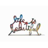 Mr. Brainwash, Life is Beautiful, Unique Resin Sculpture, 2015 Unique cast resin sculpture with