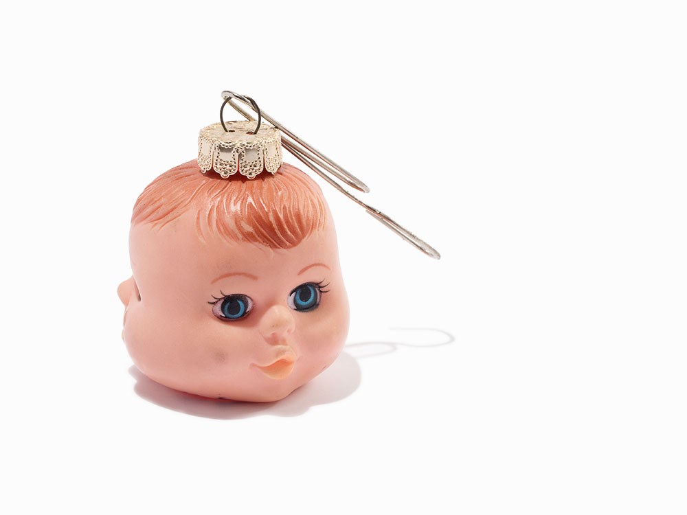 Cindy Sherman, ‘Three-Faced Doll’, Holiday Ornament, 2003 Found object assemblage of vinyl doll