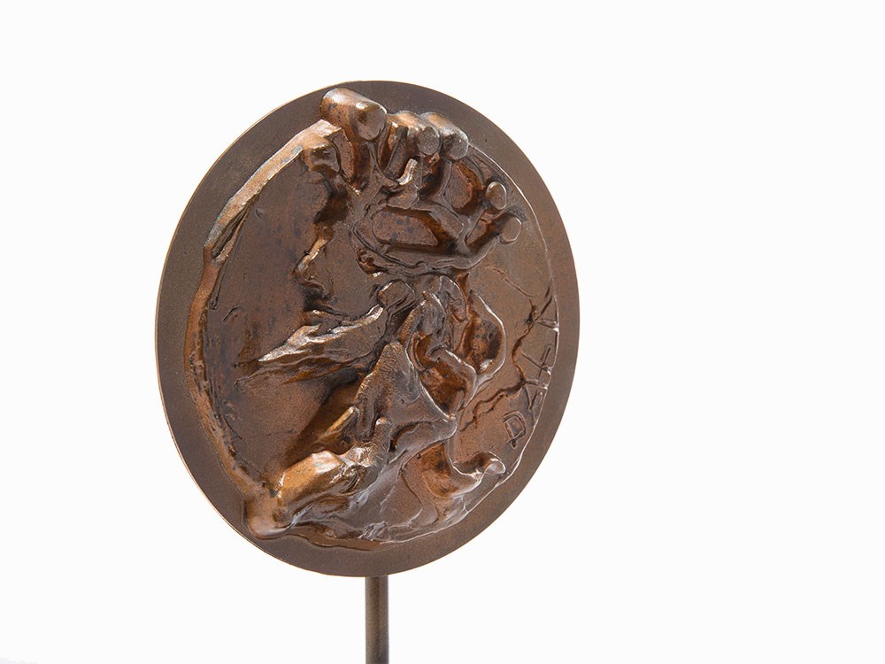 Salvador Dali, ‘King David’, Bronze Medallion, ca. 1970 From “Of Our Heritage” editionBronze with - Image 4 of 9