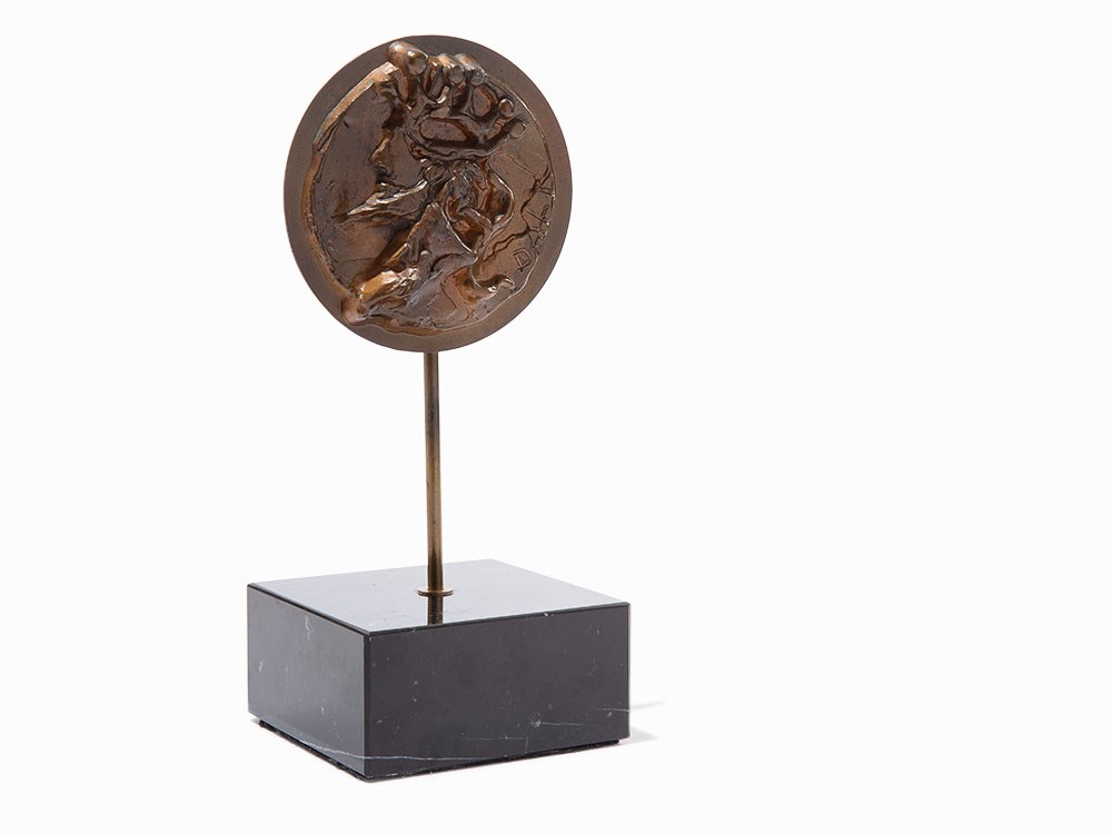 Salvador Dali, ‘King David’, Bronze Medallion, ca. 1970 From “Of Our Heritage” editionBronze with