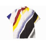 Roy Lichtenstein, Untitled Screenprinted Shirt, 1979Screenprint in colors on silk sateen shirt