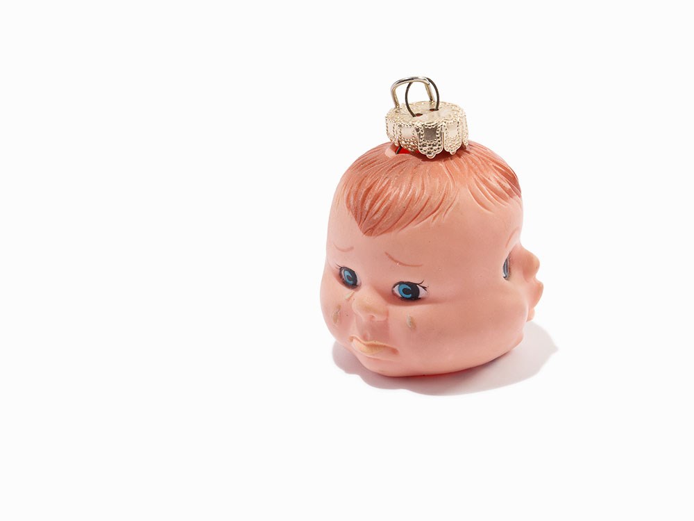 Cindy Sherman, ‘Three-Faced Doll’, Holiday Ornament, 2003 Found object assemblage of vinyl doll - Image 2 of 7