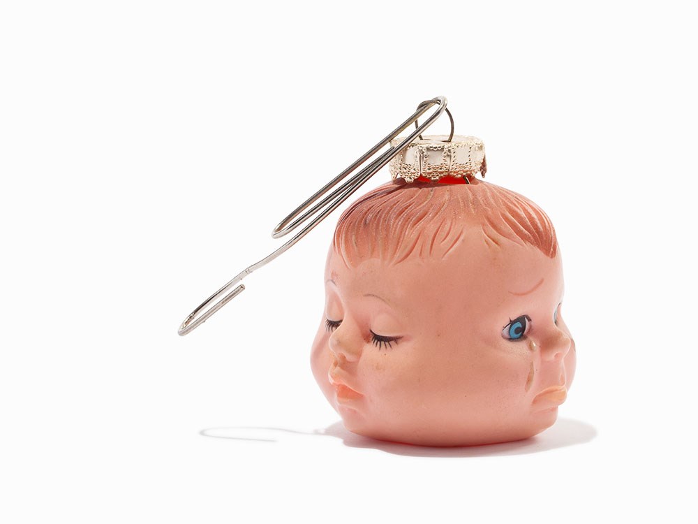 Cindy Sherman, ‘Three-Faced Doll’, Holiday Ornament, 2003 Found object assemblage of vinyl doll - Image 3 of 7