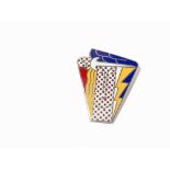 Roy Lichtenstein, Modern Head Brooch, 1968Enamel on steelUSA, 1968Roy Lichtenstein (1923-1997) –