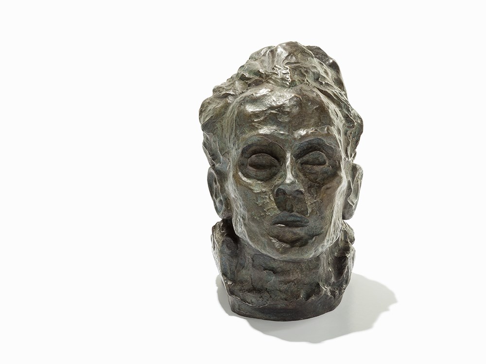 Egon Schiele (after), Bronze, Self Portrait, 1980Patinated bronzeAustria, conceived 1917, cast - Image 3 of 7