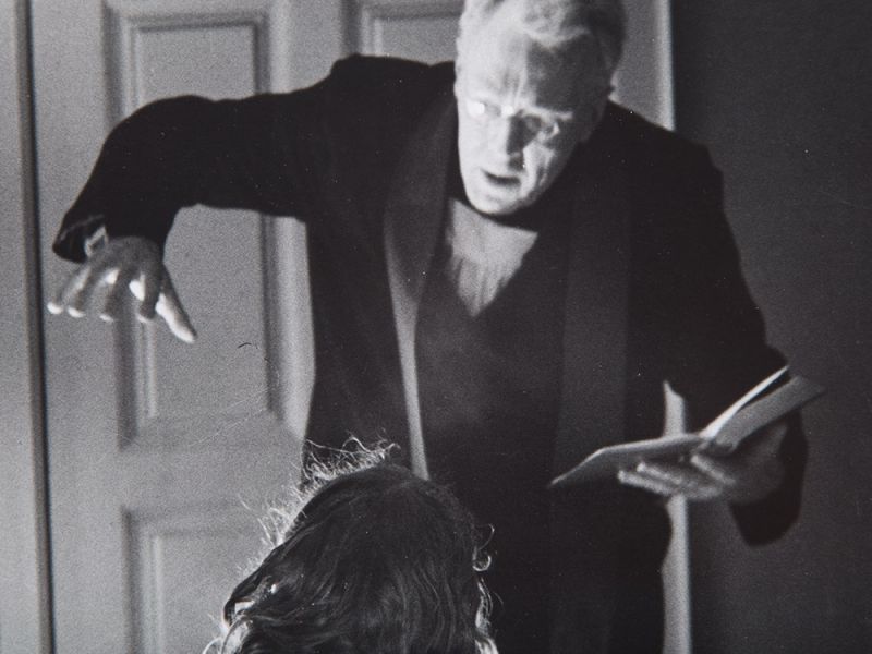 Gelatin printUSA, circa 1972Image featuring Max von Sydow and Linda Blair on set of the “The - Image 3 of 5