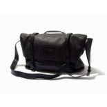 Black Grained Buffalo Leather, Messenger BagS.T. Dupont, FranceBlack canvas interior divided into