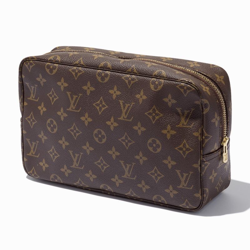 Brown Monogram Canvas, Toiletry PouchFrance, circa 1990Golden brass hardwareHardware stamped 'LV', - Image 8 of 8