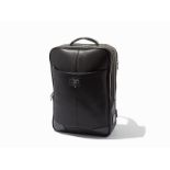 Black carbon luxury leather, Laptop Backpack S.T. Dupont, FranceAuthenticity ID: 17100Three zippered