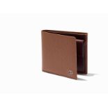 Tan Grained Leather, Wallet Italy, circa late 20th Century'DAVIDOFF' embossed on leather on the