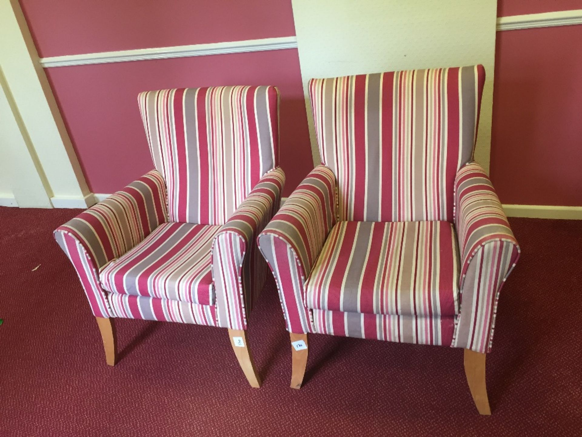 Pair of modern armchairs