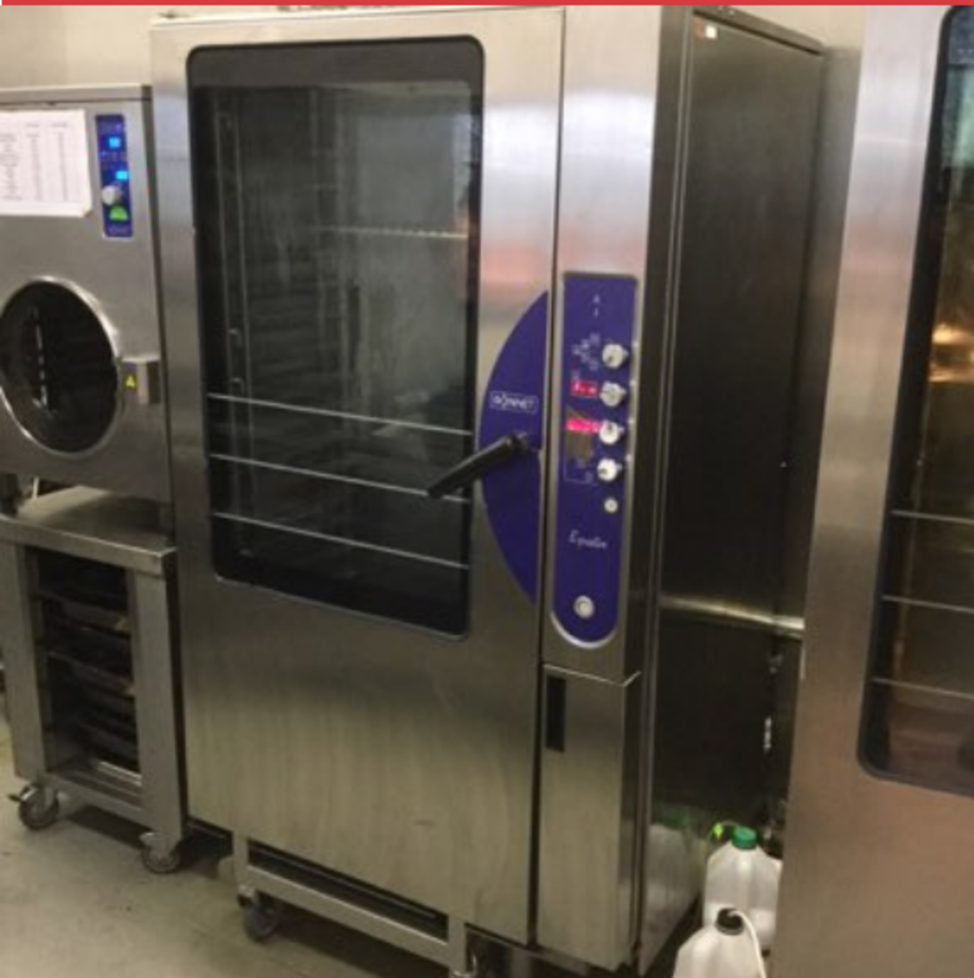 Bonnet 20 grid Combi Oven, 3 phase electric less than 2 years old