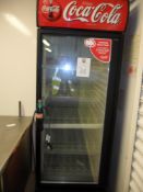 Coke fridge 2m high. 69cm w 76cm d