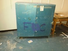 Kilncare Kiln. Kiln pottery cupboard, metal. Double door (has been 'adorned') We advise potential b