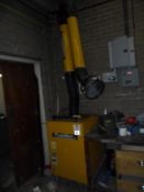 Plymovent extraction unit local exhaust ventilation. 2002. Motor 1.1kw. Weight 84kw. Voltage 115V