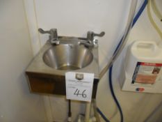 Hand wash sink stainless steel.