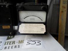 Sangamo Weston Ampometer. Has a flap which drops down at the front and carry handle. Black