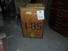 Vintage Wooden Tea Chest. Marked with Felixstowe and Product of Kenya. Please note that this is