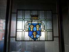 Stained glass window (Has been damaged and then fi