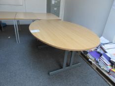 1800mm x 1200mm Oval table