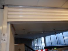 Roller shutter in cream size approximately 360cm w