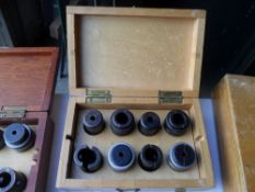Hounsfield Jaws marked as Spares in wooden case box. Sizes 11-16. A timeless piece of British