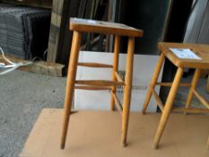 Wooden vintage stool used in college science labs. Retro. Please note that this is for 1 item only